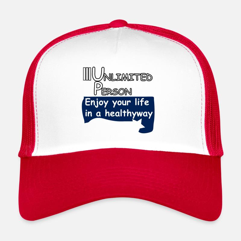 Enjoy your life in a heathyway Trucker Cap
