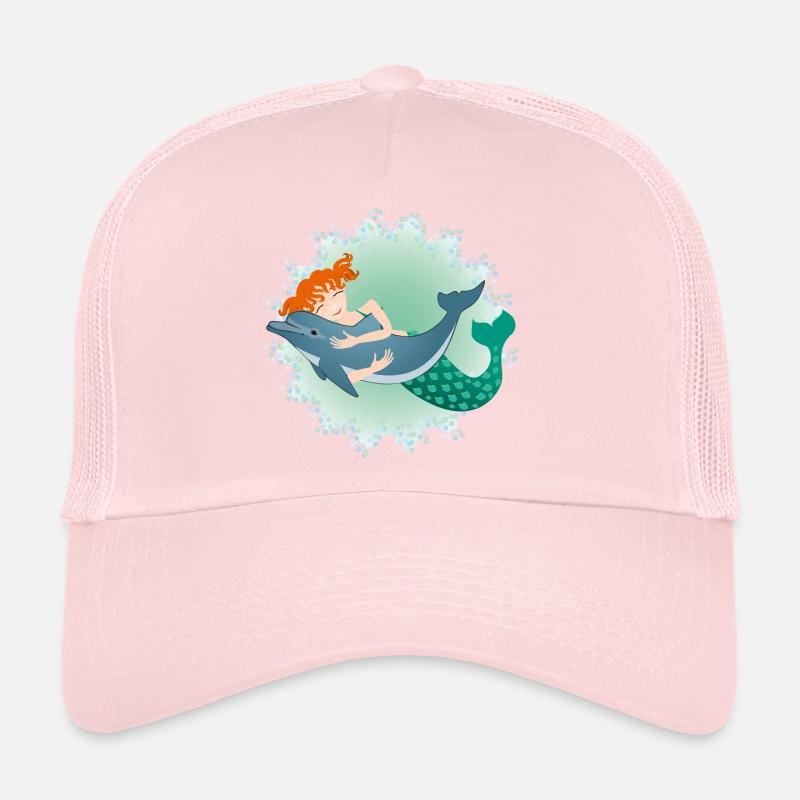Femme et dauphin Casquette trucker 