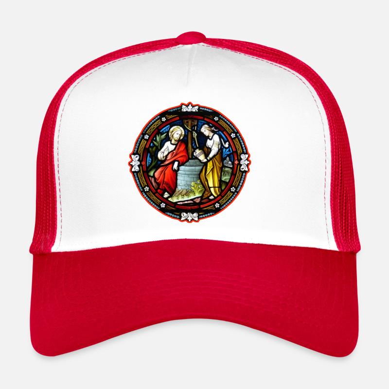 kirchenfenster heiliger am brunnen Trucker Cap