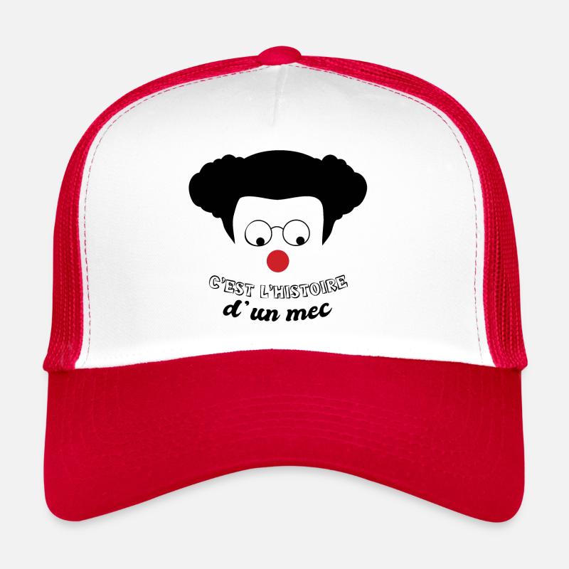 C'est l'histoire d'un mec - Humour Hommage Coluche Casquette trucker 