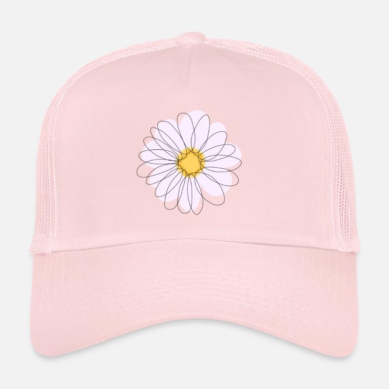 DAISY BLUME - Gänseblümchen-Linienkunst Trucker Cap