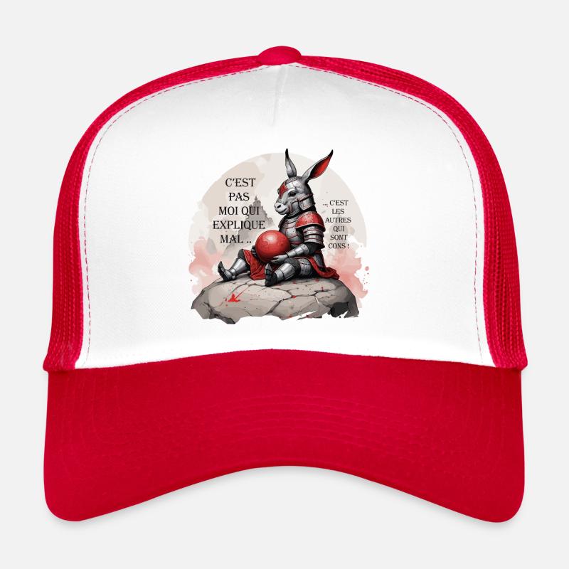 C'est pas moi qui explique mal, ... qui sont cons Casquette trucker 