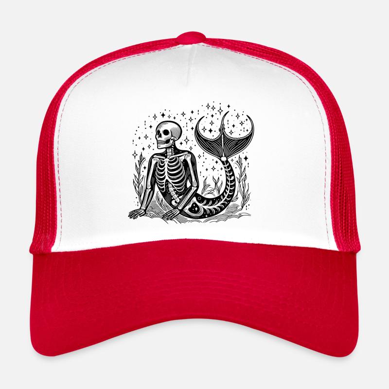 Signe du zodiaque Verseau Squelette Casquette trucker 