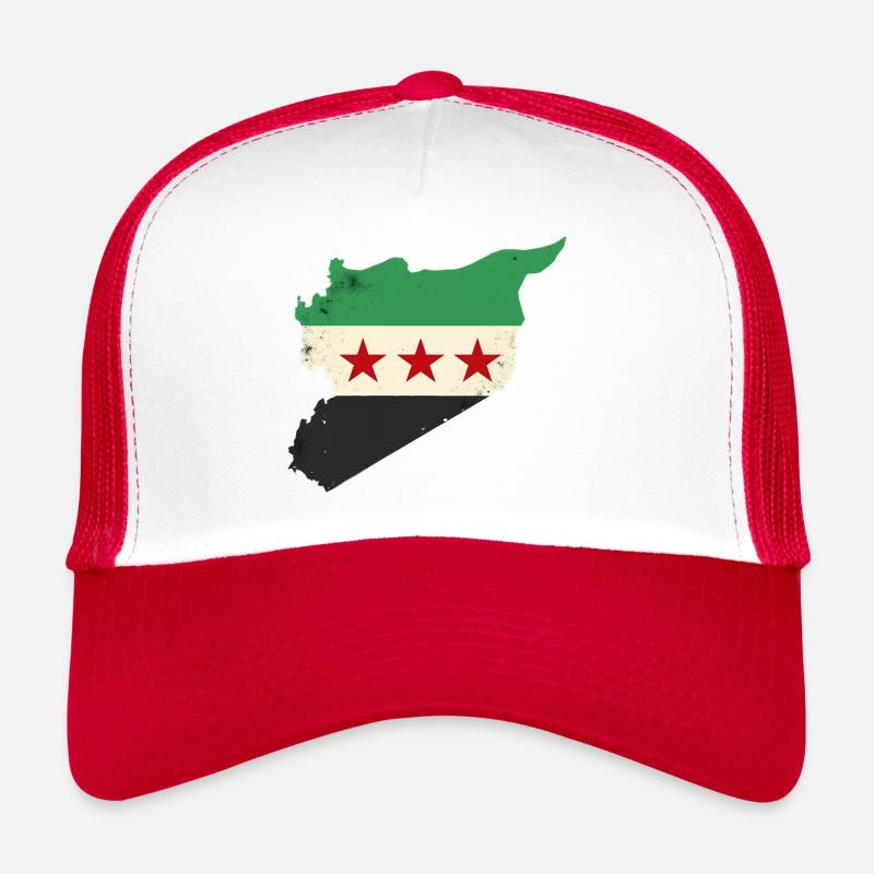 Freies Syrien Flagge - Trucker Cap - Weiß/Rot