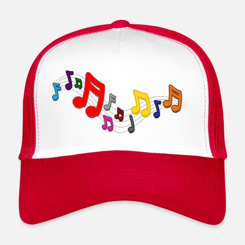 Musical sheet music notes pattern. Music Trucker Cap