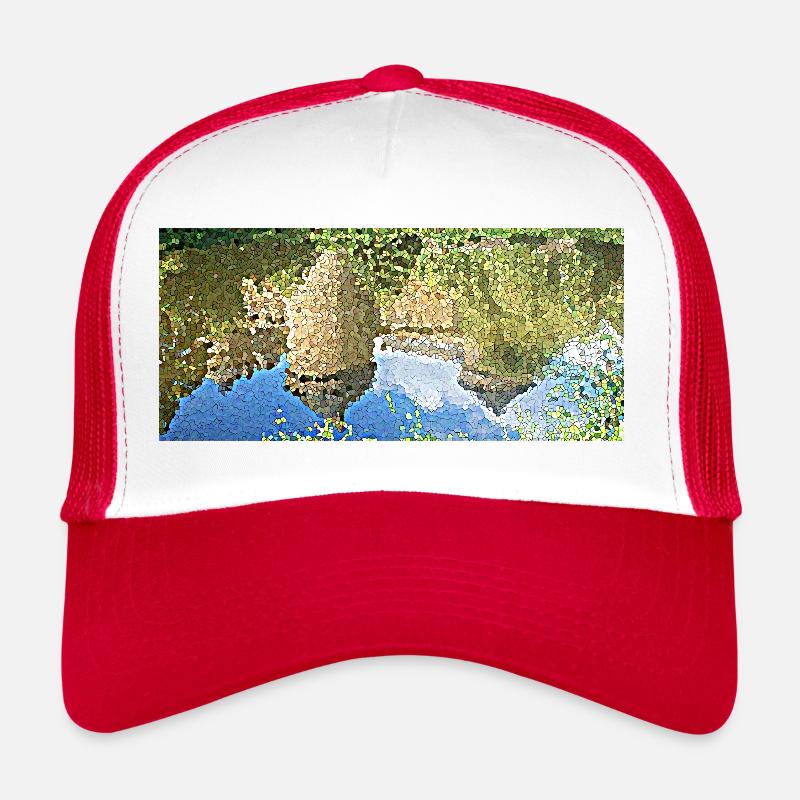 The castle and its reflection - Trucker Cap - white/red