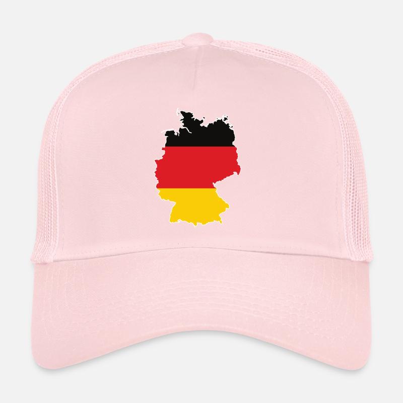Map of Germany with flag inside Trucker Cap