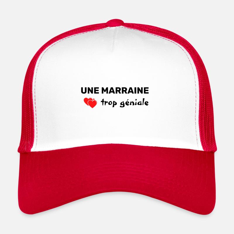 tshirt marraine trop géniale cadeau noel Casquette trucker 