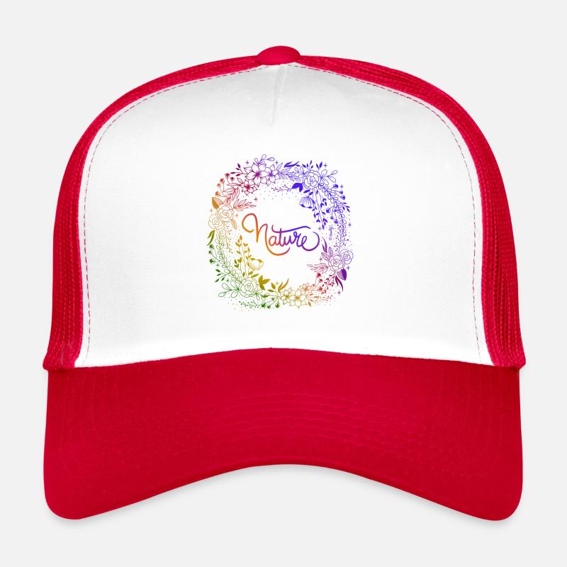 Glow Nature - Trucker Cap - white/red