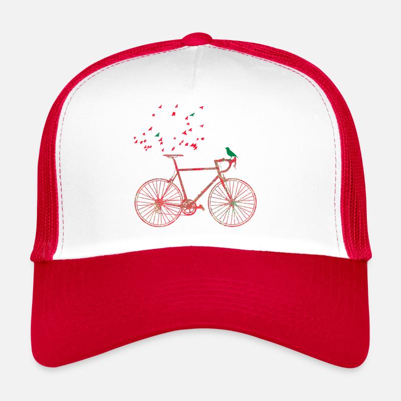 fahrrad e 91 - Trucker Cap - Weiß/Rot