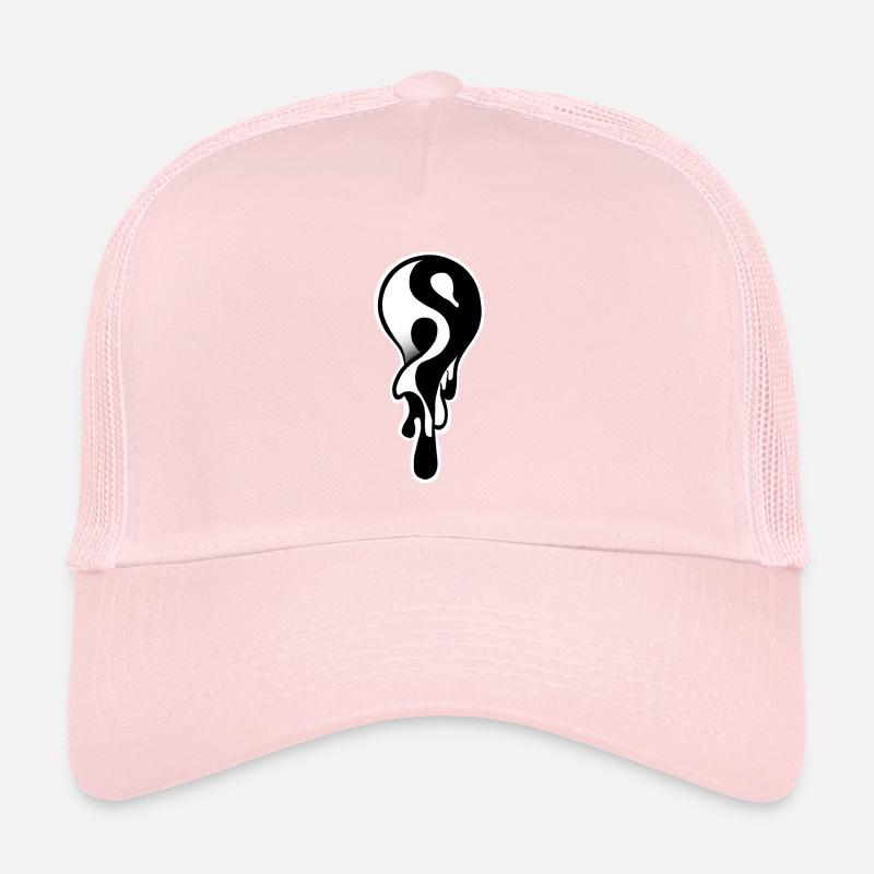 Yin and Yang dripping Trucker Cap