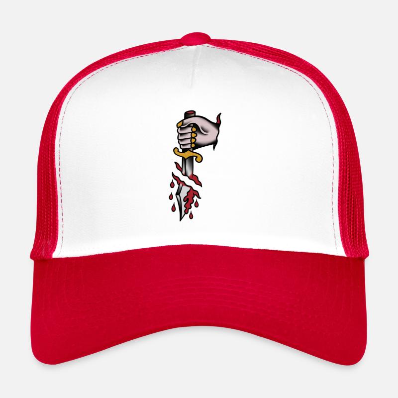 dague en sang style old school Casquette trucker 