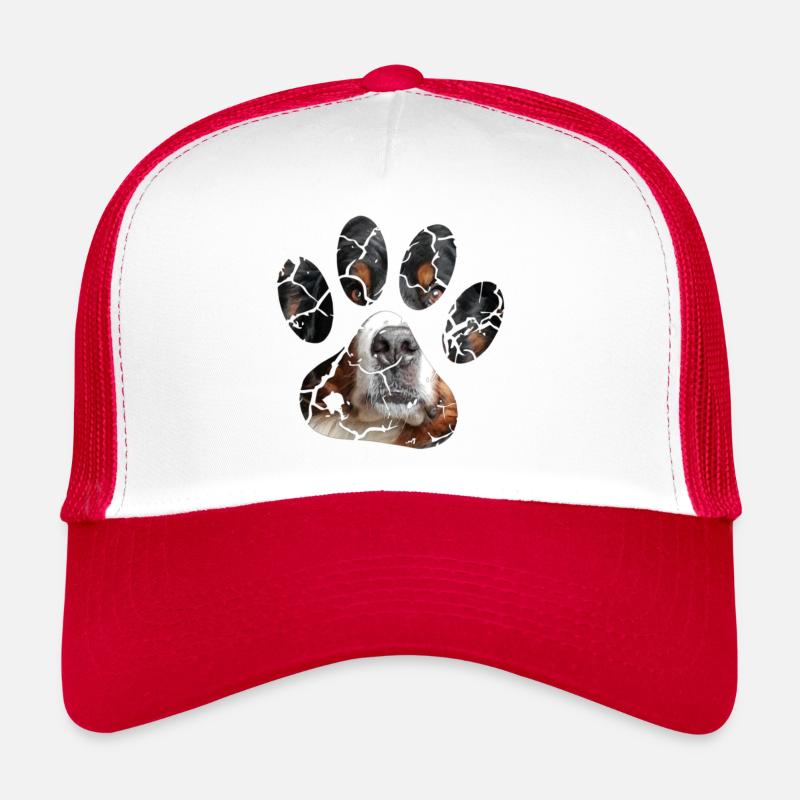 Berner Sennenhund - Trucker Cap - Weiß/Rot