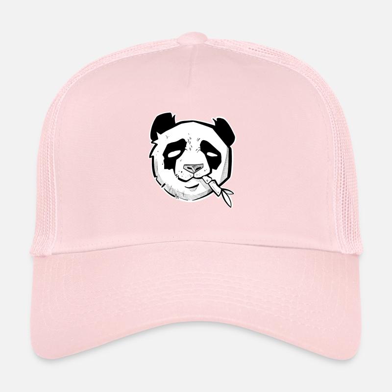 Tête de panda mignonstyle sketchy et dotwork Casquette trucker 