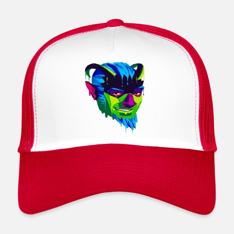 A Beautiful and Funny Satyr Satan Design Trucker Cap