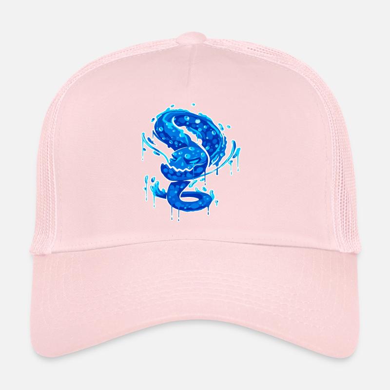 Un serpent étrange d’eau beau et drôle Casquette trucker 