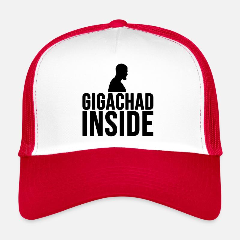 Gigachad inside (noir) Casquette trucker 