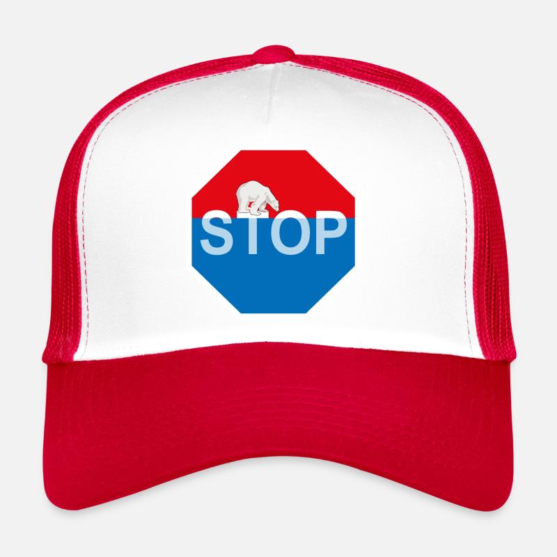 Global warming polar bear Trucker Cap
