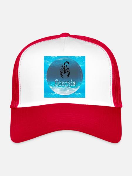 scorpio - Trucker Cap - white/red