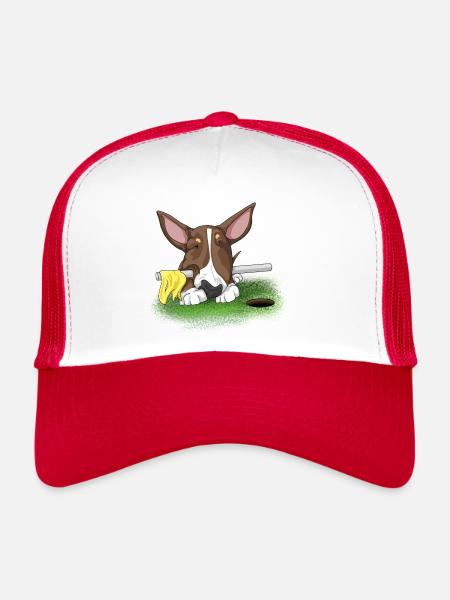Bully MiniGolf - Casquette trucker  - blanc/rouge - Devant