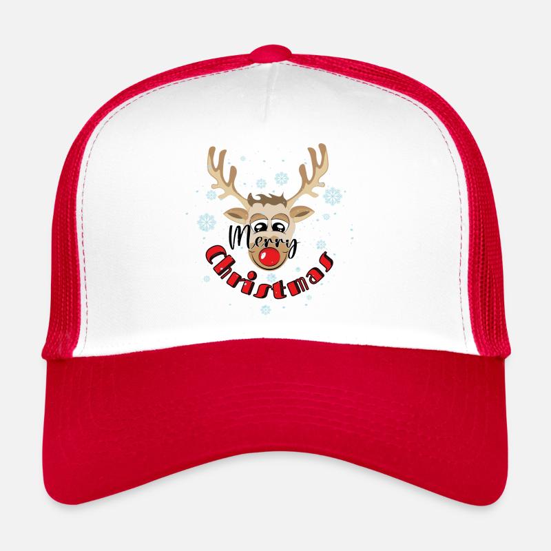 Frohe Weihnachten Rentiere Trucker Cap