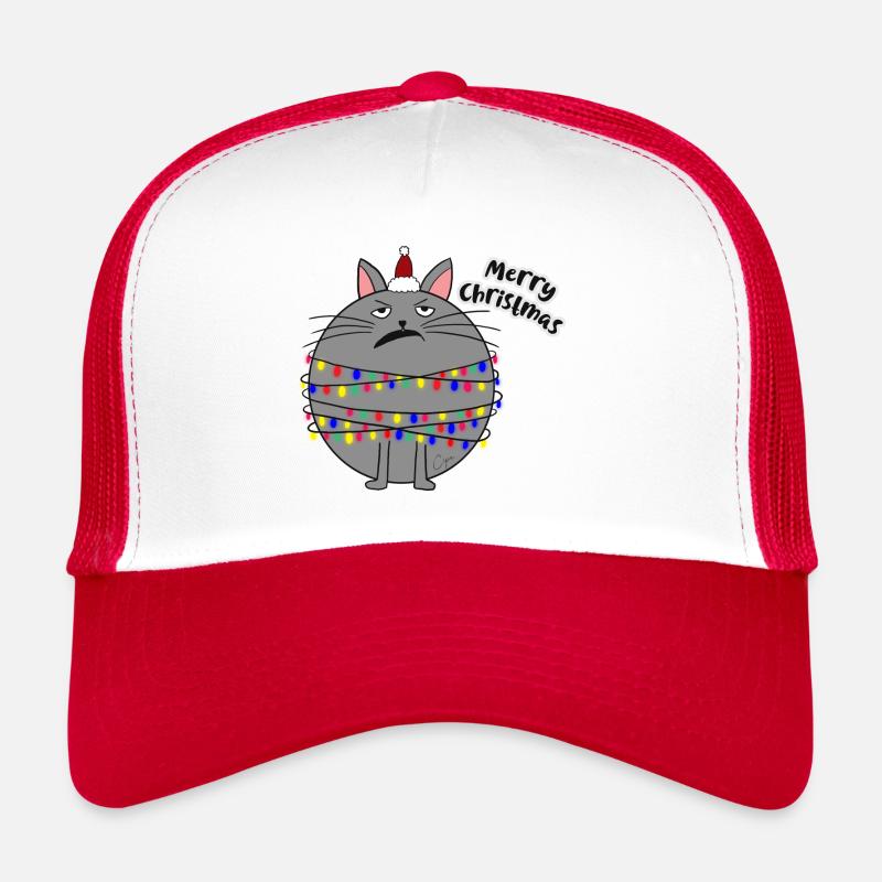 Joyeux Noël - Casquette trucker  - blanc/rouge