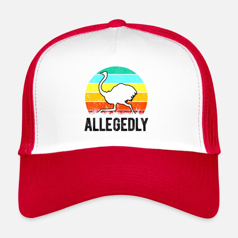 Prétendument Ostrich Retro Ostrich Lover Gift Idea Casquette trucker 