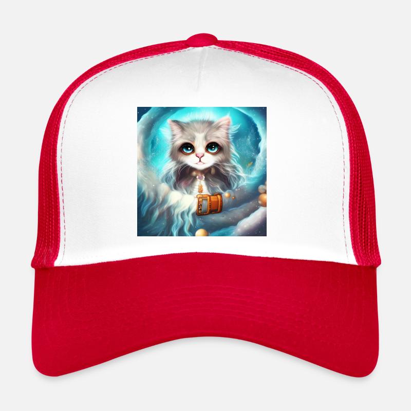 Mignon petit chat moelleux Casquette trucker 
