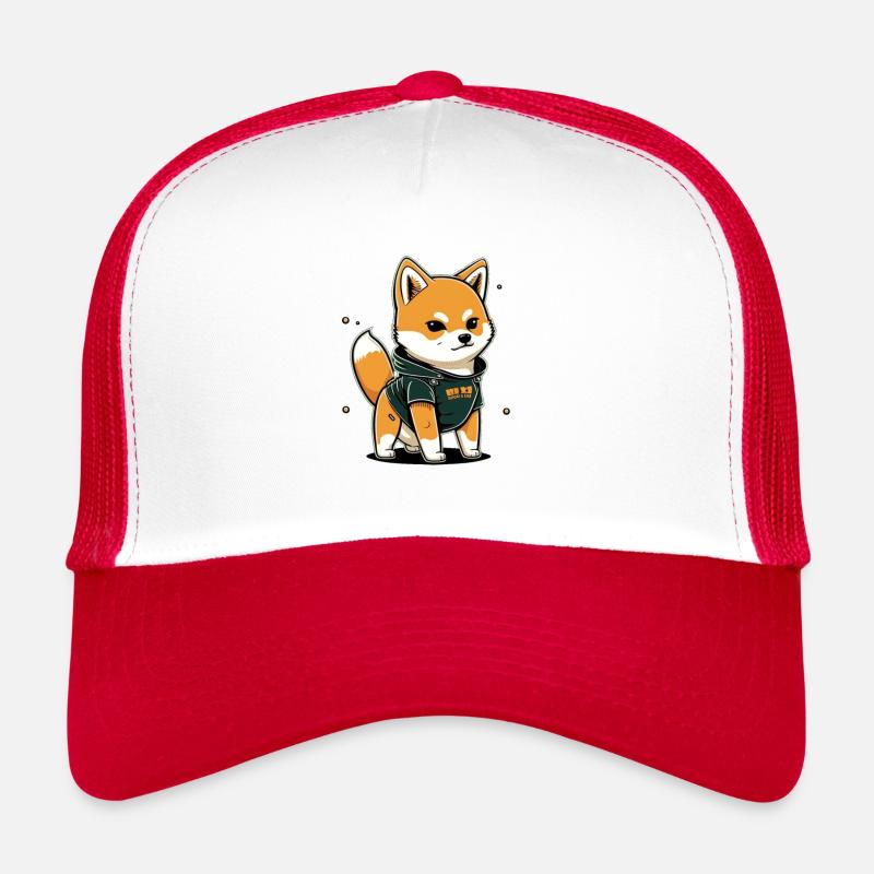 Cool Dog 2 - Casquette trucker  - blanc/rouge