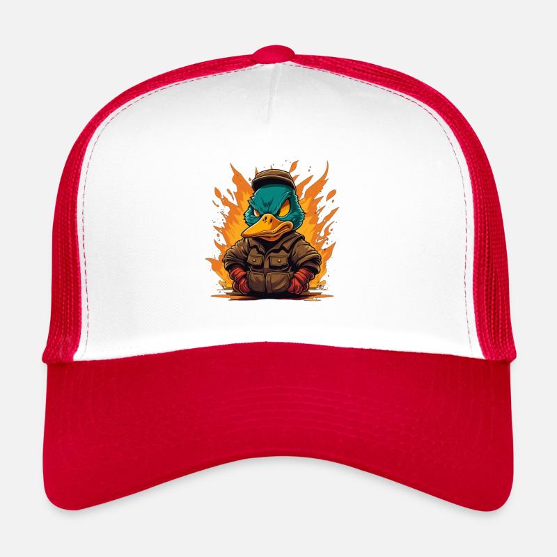 Angry duck4 Trucker Cap