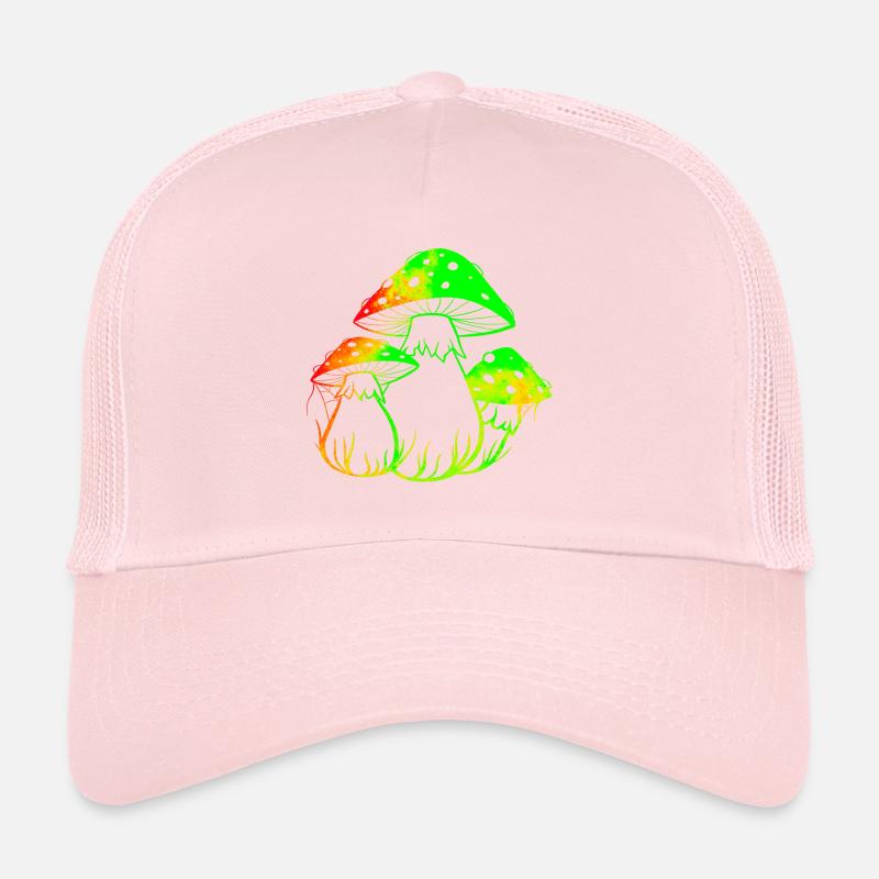 Champignons fluos Casquette trucker 