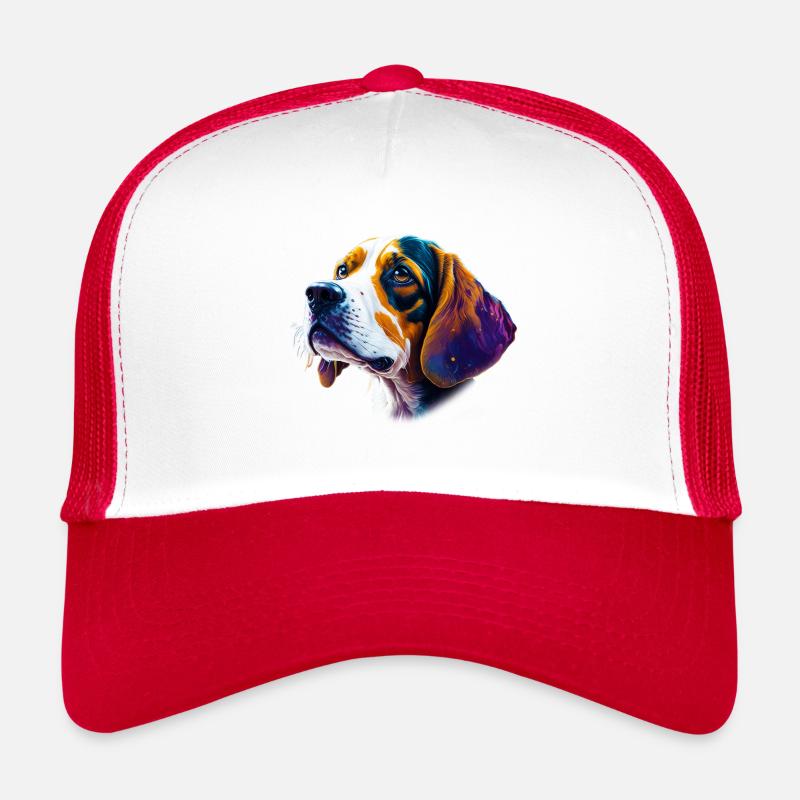 Beagle Abstract Art Trucker Cap