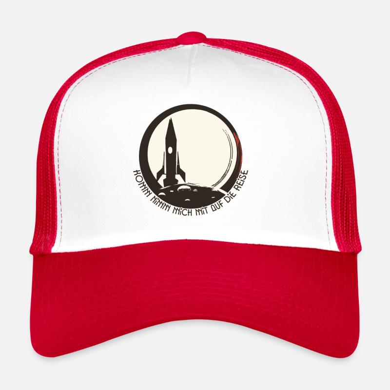 Trip to the moon - Trucker Cap - white/red