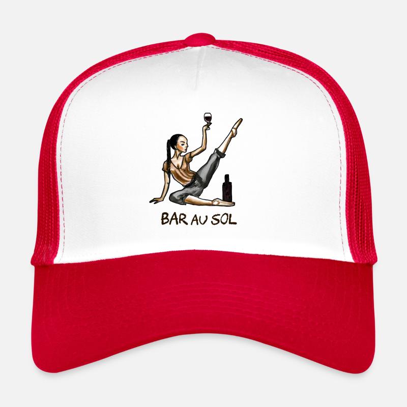 BAR AU SOL (danse, alcool, apéro, vin) Casquette trucker 