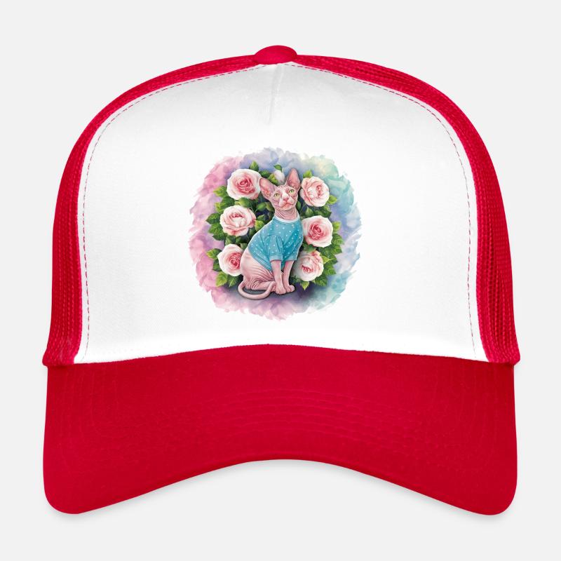 Chat Sphynx pour les amoureux des chats Casquette trucker 