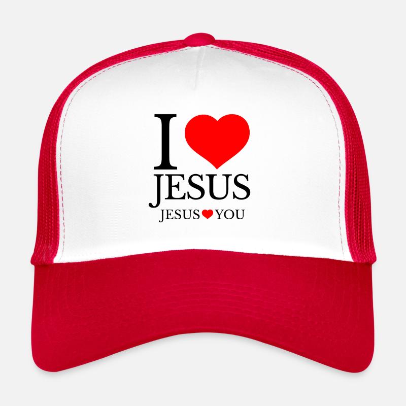 J’aime Jésus et Jésus t’aime Casquette trucker 