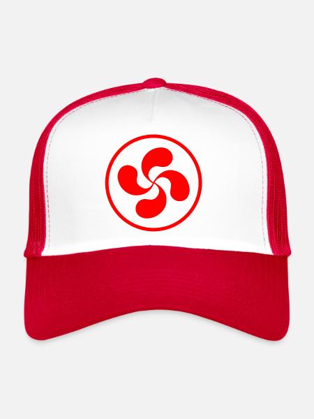 Basque Cross Bayonne Festival - Trucker Cap - white/red - Front
