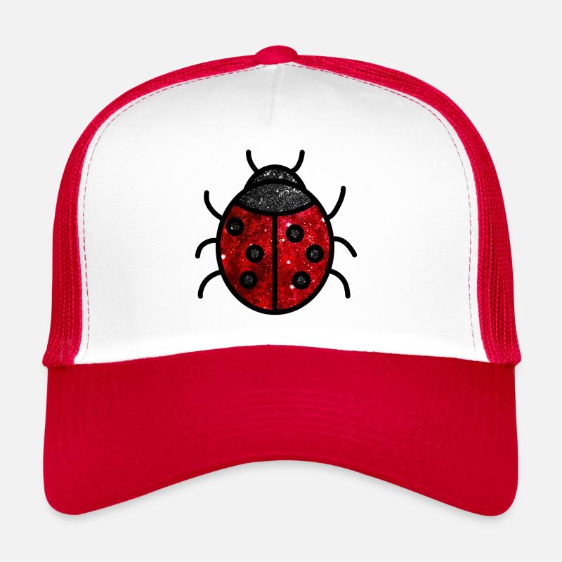 Cosmic Ladybug - Trucker Cap - white/red