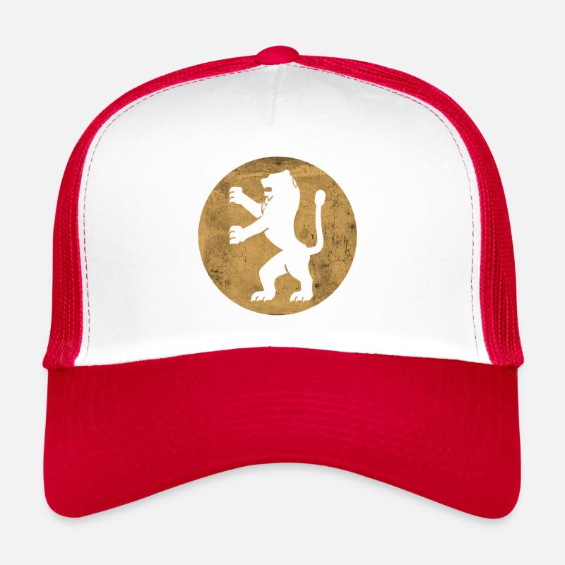 Lion de Juda symbolique dans cercle doré Casquette trucker 