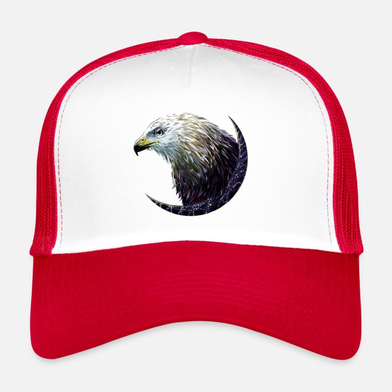 Adler - Trucker Cap - Weiß/Rot