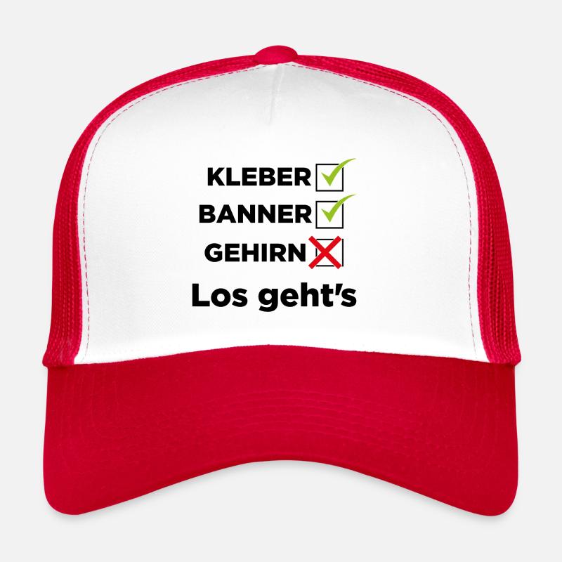 Kleber, Banner, Gehirn Trucker Cap