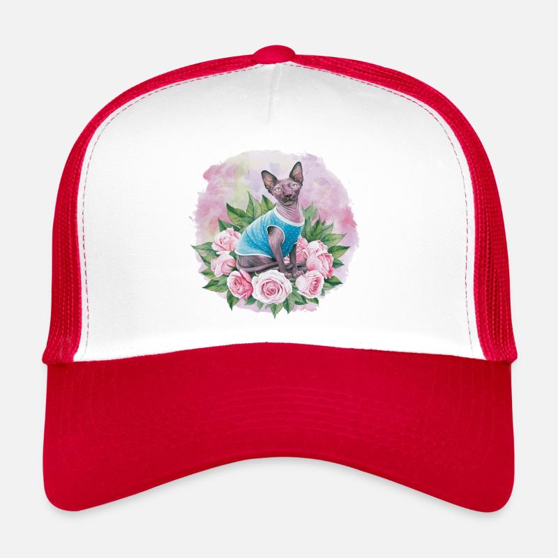 Sphynx Cat pour les amoureux des chats Casquette trucker 