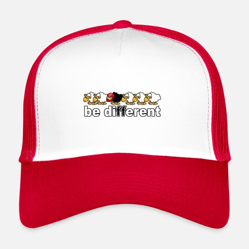 Sei anders Motorrad - Trucker Cap - Weiß/Rot