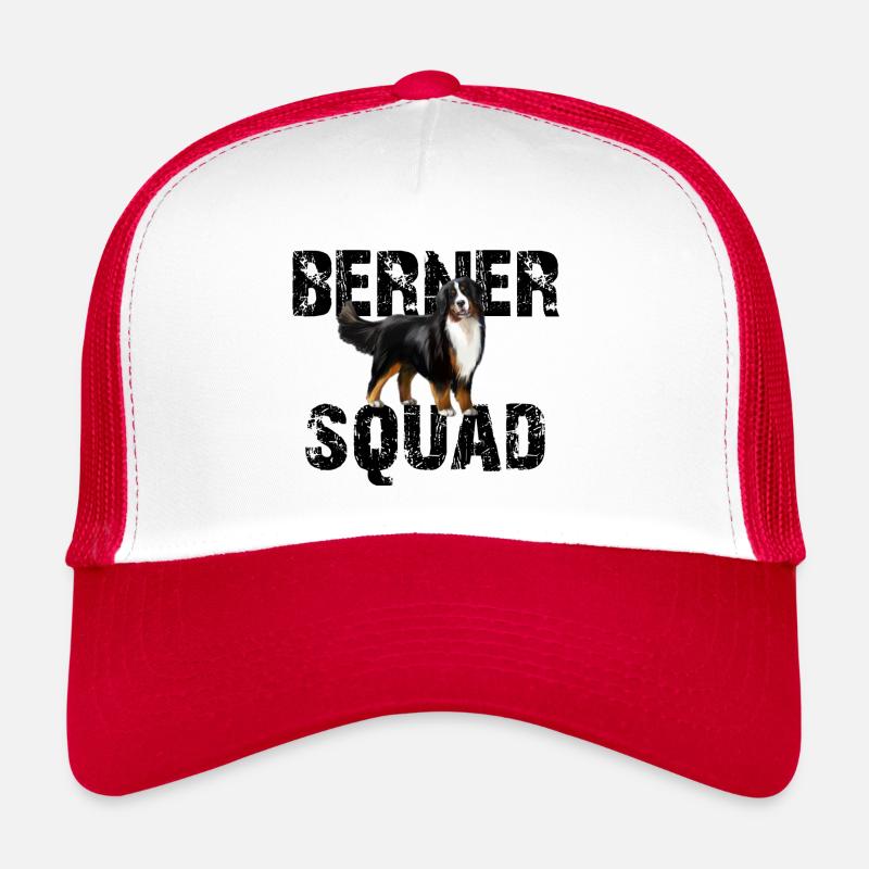 Berner Sennenhund - Trucker Cap - Weiß/Rot