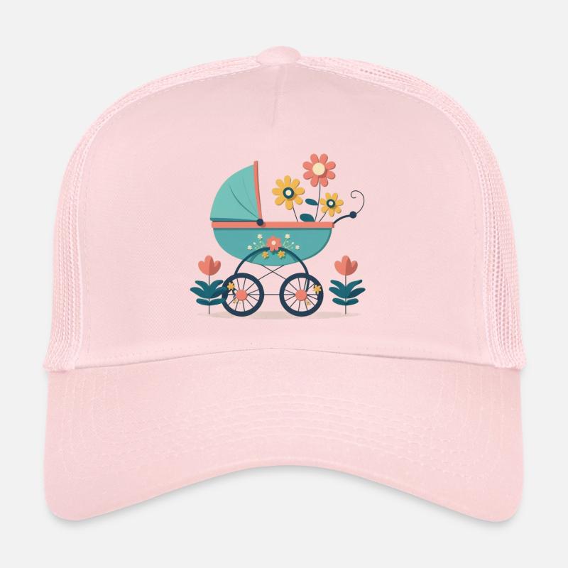 Flowery stroller 7 Trucker Cap