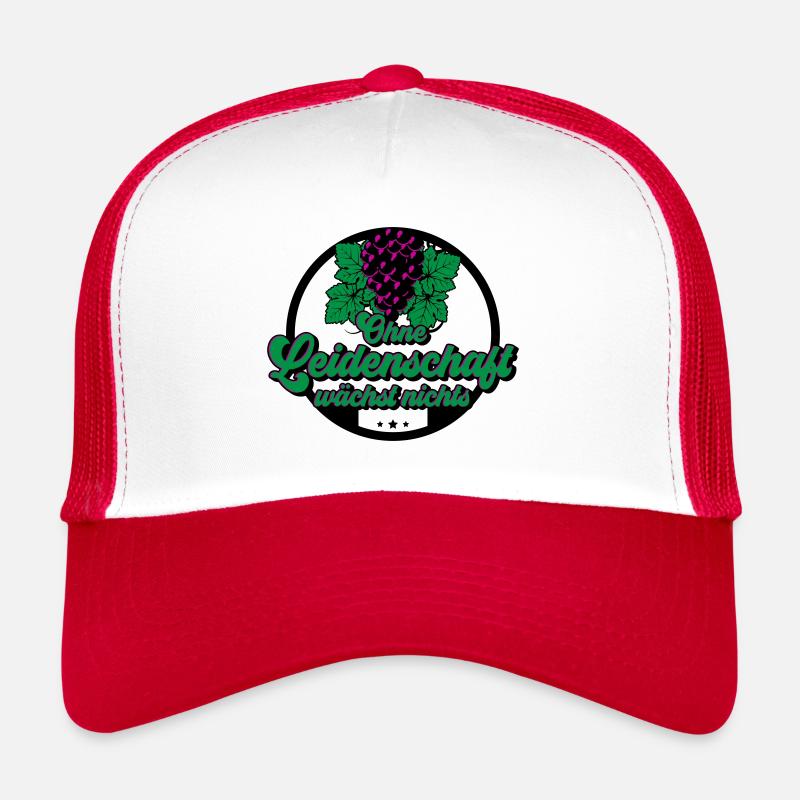 Wein Weinflasche Leidenschaft | Farben änderbar Trucker Cap