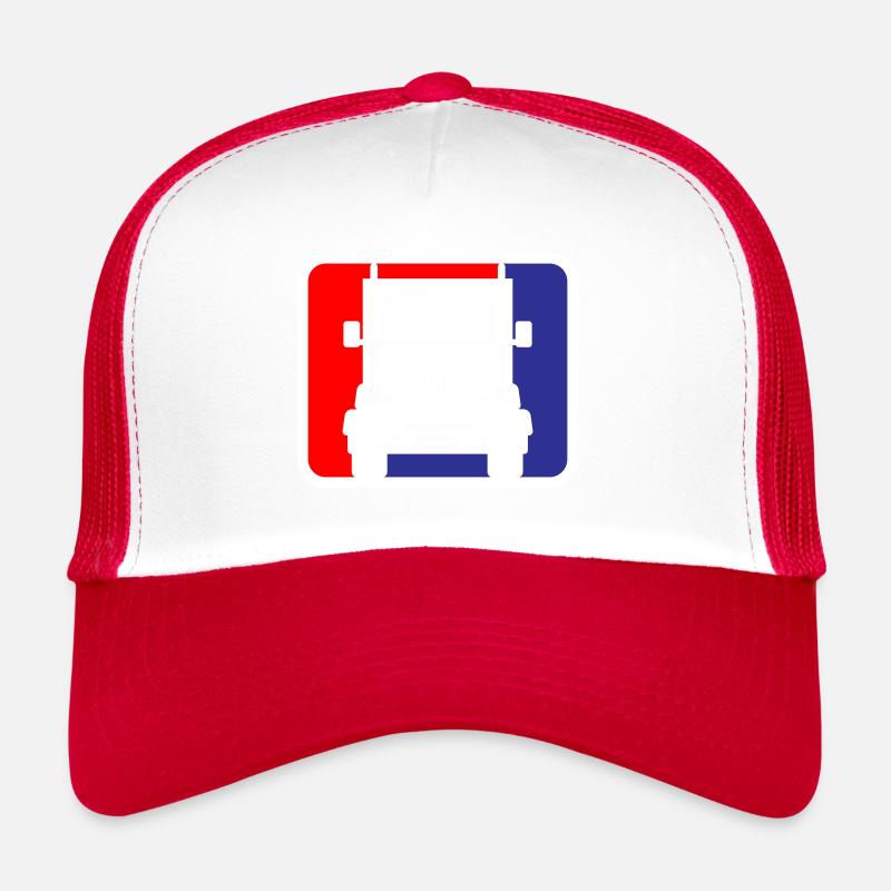 Logo Camion Camion | Les couleurs peuvent être changées - Casquette trucker - blanc/rouge