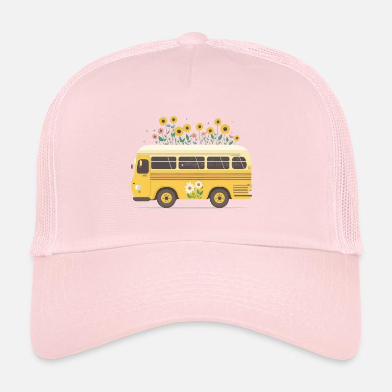 Charmante Bus Reise 5 Trucker Cap