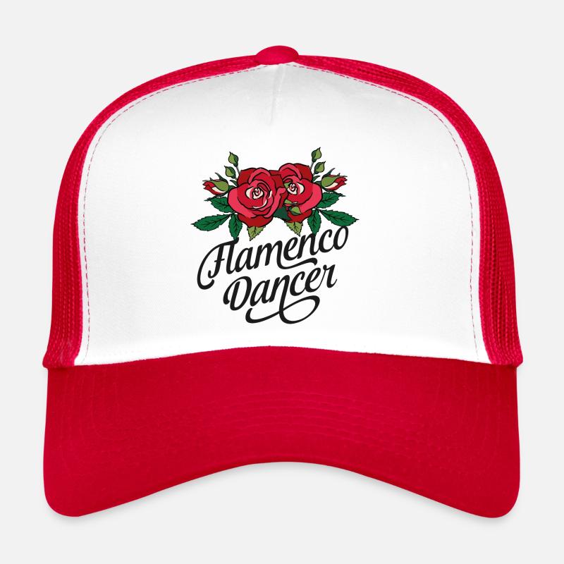 Danseurs de flamenco Roses Casquette trucker 