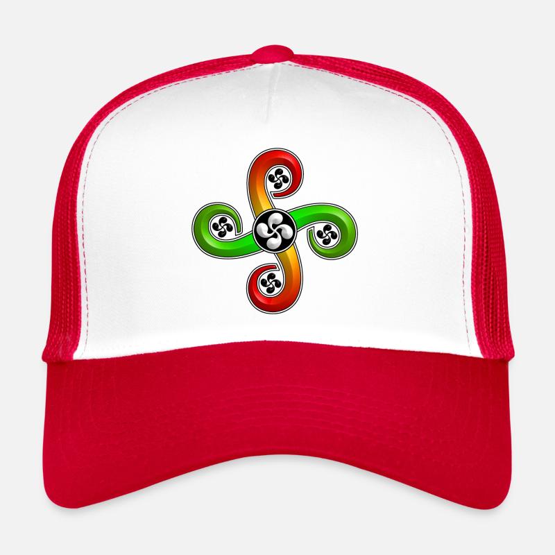 Baskische Kreuz Lauburu Trucker Cap